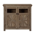 thumbnail image 1 of GVN Wine Bar Cabinet,Coffee Bar Cabinet,2 Doors Cabinet Large Buffet Sideboard Cabinet, Bar Wine Cabinet for Entryway Living Room,Gray Wash, 1 of 1