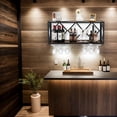 thumbnail image 1 of GVN Wine Storage Shelf, Wine Rack,Wall Mounted Wine Rack for 39 Bottles and 12 Glasses, 1 of 1