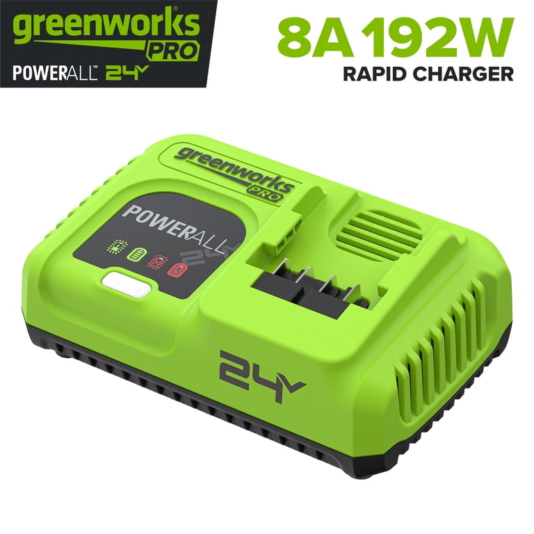 Greenworks Pro PowerAll 24V 8AH 192W Rapid Charger, CA208UAA1