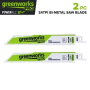 Greenworks Pro Thin Metal 6" Bi-Metal Reciprocating Saw Blade for Cutting Metal, 24 TPI and Universal Shank