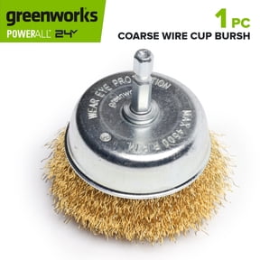 Greenworks 3" Coarse Wire Cup Brush, PT54901A1