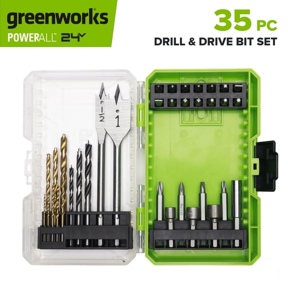 Greenworks 35PC Drill and Drive Bit Set, PA50104A1