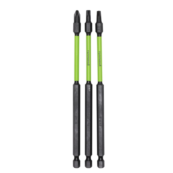 Greenworks 3 Pack 6in Impact Bits PA51213A1