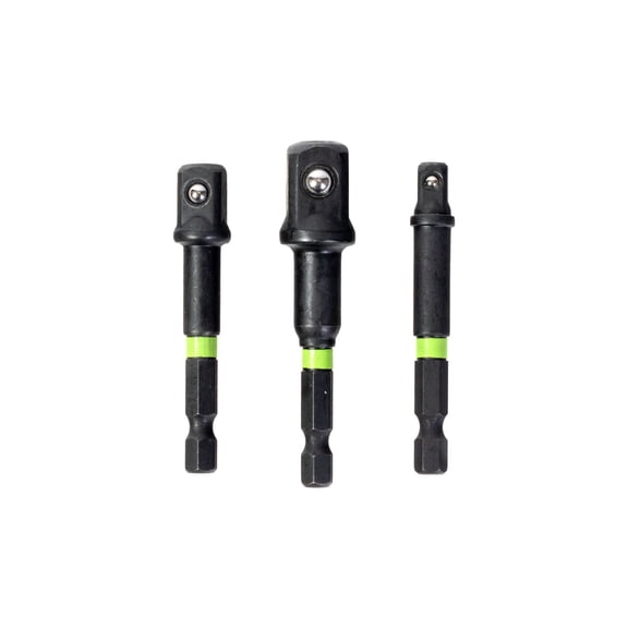 Greenworks 3-Piece Socket Adapter Kit (1/4", 3/8", and 1/2") for Use with Drill Drivers and Impact Drivers