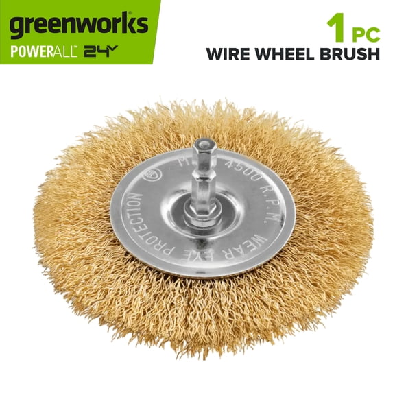 Greenworks 4" Wire Wheel Brush, PT54902A1