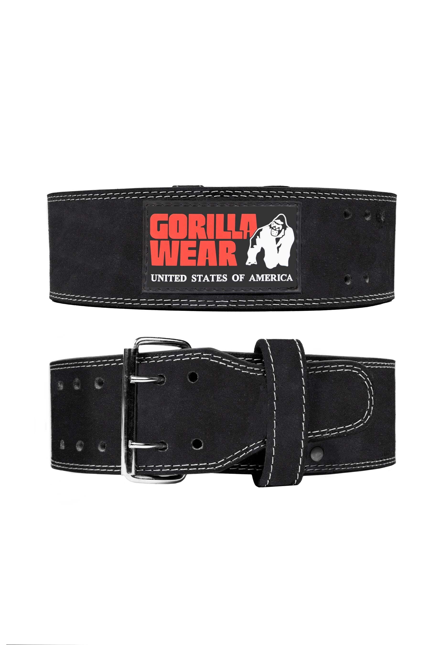 GW 4-inch Leather Lifting Belt - Black - Walmart.com