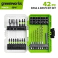 thumbnail image 1 of Greenworks 42-Piece Drill and Drive Bit Set, Impact Rated, 1 of 12
