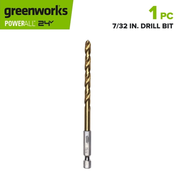 Greenworks 7/32" Titanium Drill Bit, PA52230A1