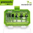thumbnail image 1 of Greenworks 7PC Router Bits, PA55105A1, 1 of 13