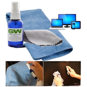 GW Magic Screen Cleaner Kit - Better For All Touch Screens, Car and Truck Navigation Screen Cleaner, Tablets, Ipad, Iphones, TV Cleaner, 4K HD with Portable Spray Bottle and Premium Microfiber Cloths