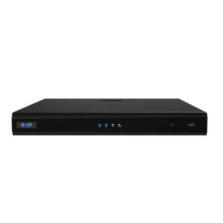 GW Security GW4216E 4K 12MP 16-Channel Digital Video Recorder with USB Mouse Power Supply User Manual 20TB Hard Drive, Black