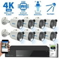 thumbnail image 1 of GW Security 8 Channel NVR 8MP Color Night Vision Security Camera System - 8 x UltraHD 4K Human Detection Microphone PoE IP Bullet Camera, 15 Smart AI Functions, 1 of 11