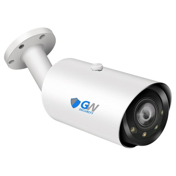 GW Security 8MP 4K (3840x2160) 2.8-12mm Varifocal Zoom Outdoor Waterproof H.265 8MP Bullet PoE IP Camera Bulit-in Microphone