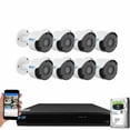thumbnail image 1 of GW Security 8MP Security Camera System Outdoor with AI Face/Human/Vehicle Detection, 8 Channel 4K DVR and 8 x 3840TVL 8MP Microphone Home CCTV Cameras, Smart AI Alert & Playback, 2TB Hard Drive, 1 of 9