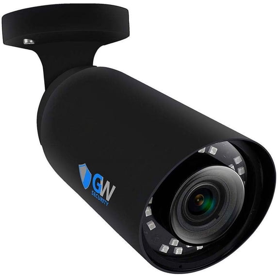 GW Security UltraHD 4K (8MP) Outdoor Bullet POE IP Camera, 3840x2160, 120ft Night Vision, 2.8-12mm Varifocal Zoom Lens, IP66 Weatherproof, Support MicroSD Recording (up to 128GB)