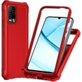 thumbnail image 1 of GW USA for BLU View 5 Pro 5G B170D Case with Screen Protector,BLU View 5 Pro Phone Case Full Body Protective Soft TPU Bumper Raised Corner Edge Military Grade Shockproof Cover - Red, 1 of 5