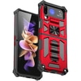 thumbnail image 1 of GW USA Case for Samsung Galaxy Z Flip 4 5G, Full-Body Dual Layer Rugged Protective Case with Front and Back Screen Protector (Red), 1 of 6