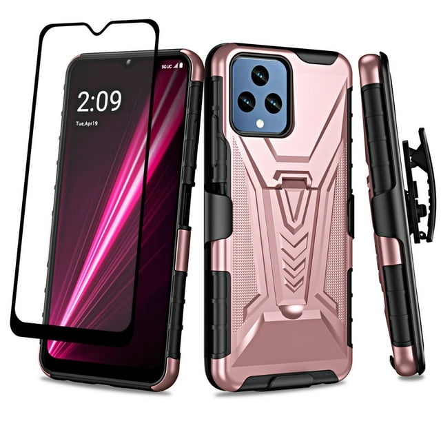 GW USA Case for TMobile Revvl 6 5G Case with Tempered Glass Screen