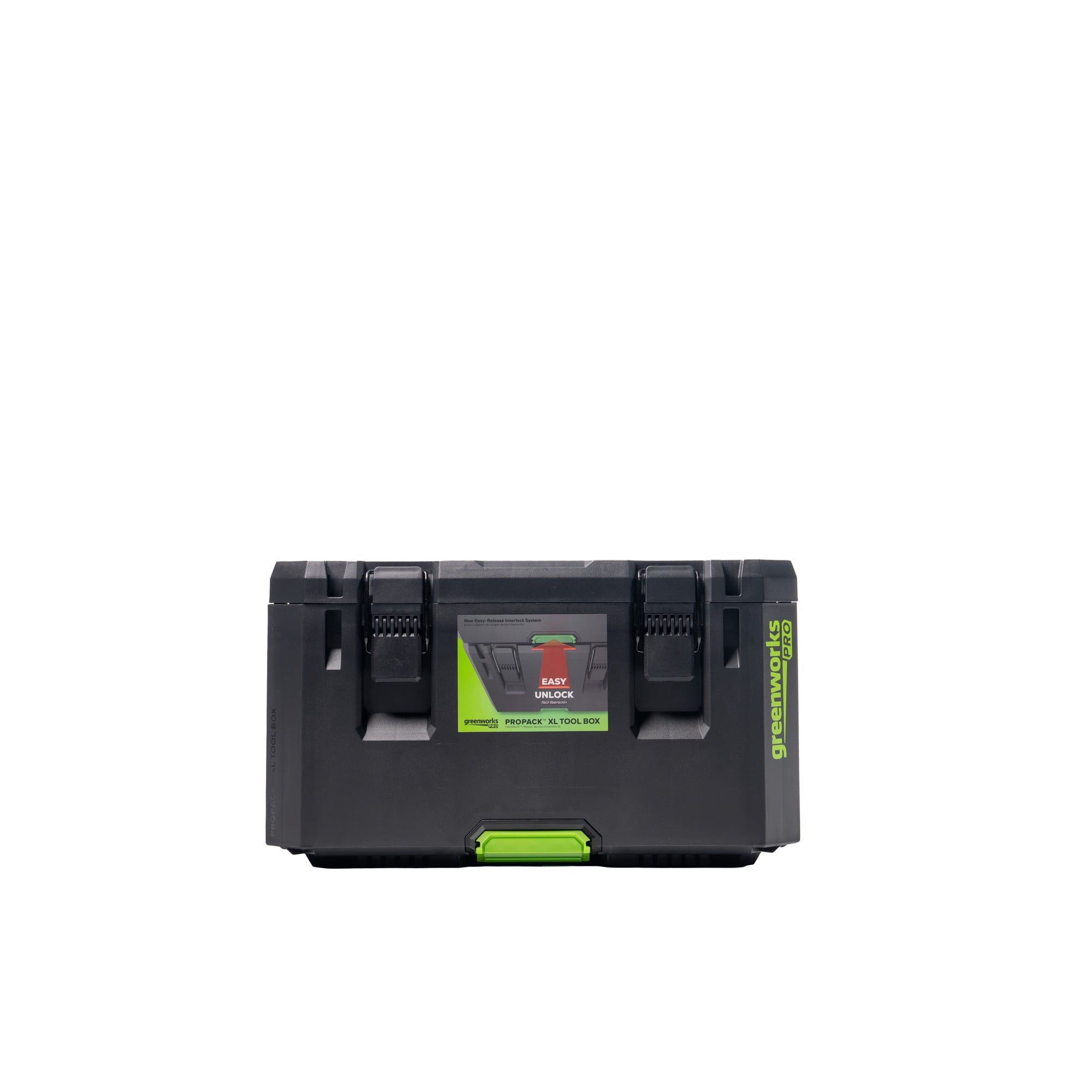 Greenworks Pro ProPack XL Toolbox – Heavy-Duty Stackable Tool Storage with Metal Latches