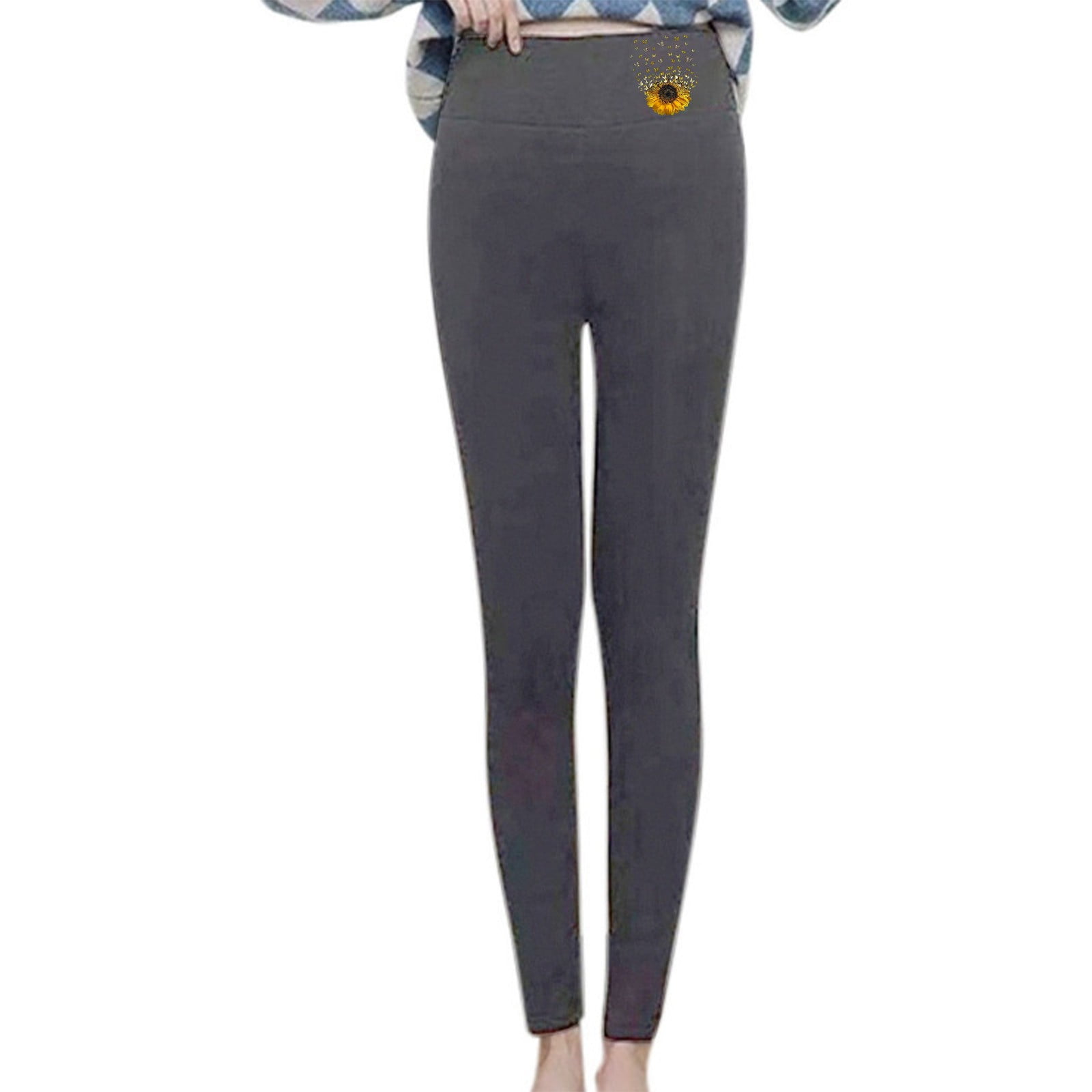 GWAABD Cold Weather Leggings High Waist Slim Stretchy Tights Pants