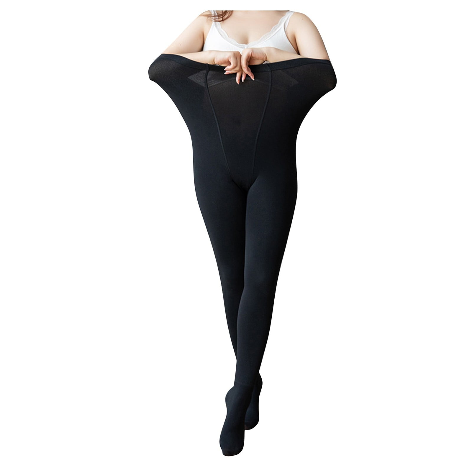 GWAABD Dress Leggings for Women Plus Size Solid Color Pantyhose Thick ...
