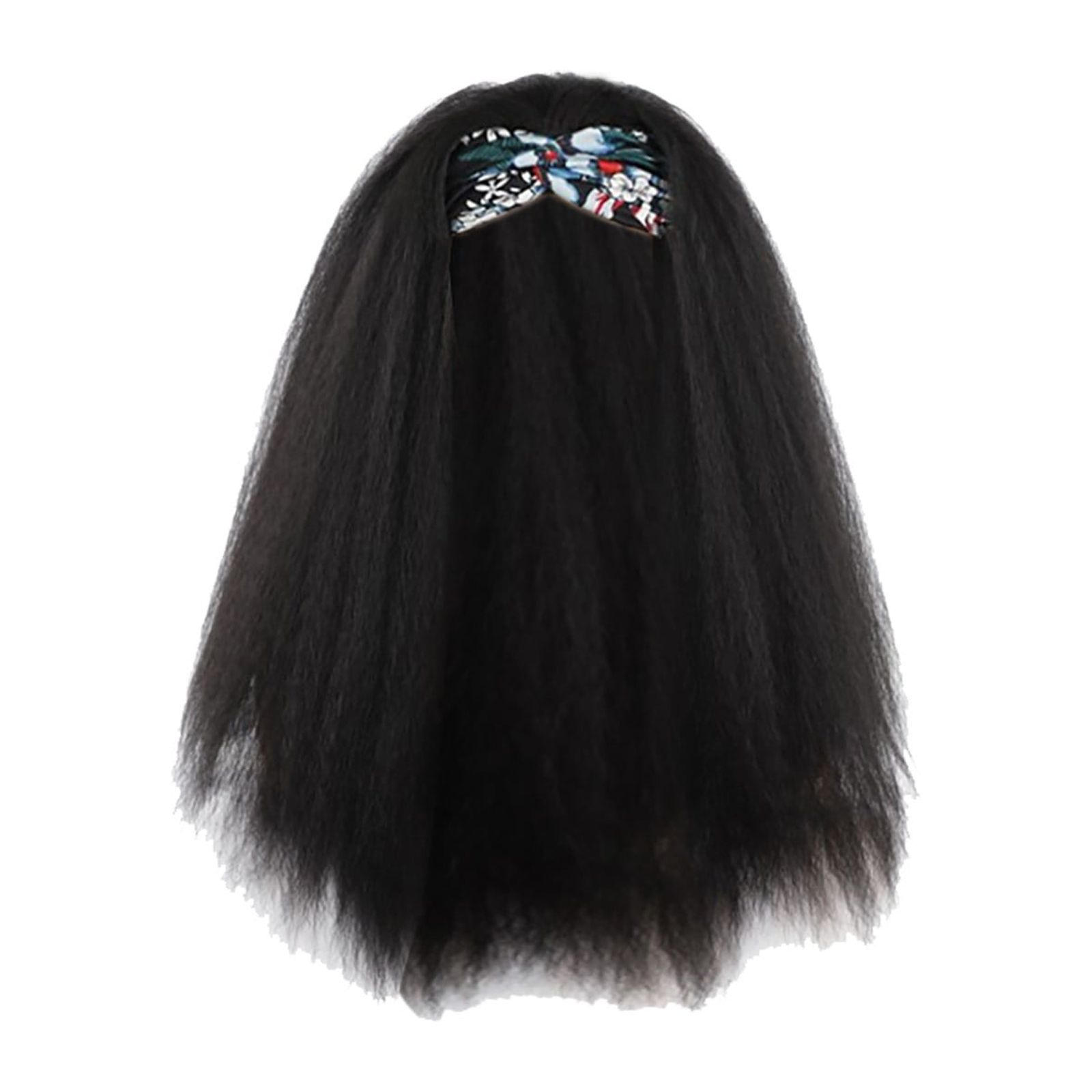 GWAABD Hair Human Wigs Straight Headband Wig for Black Women Long