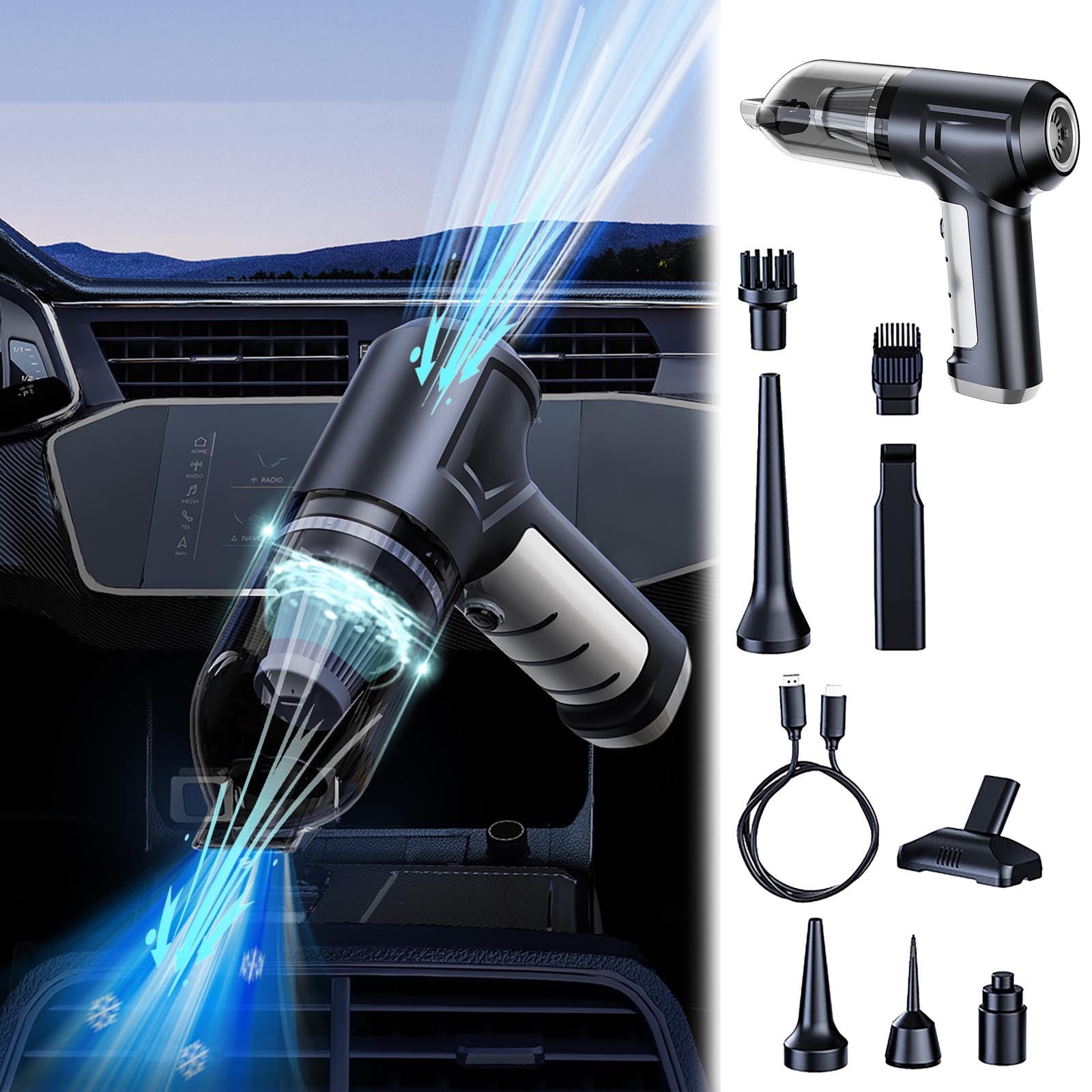 Car Mounted Vacuum Cleaner