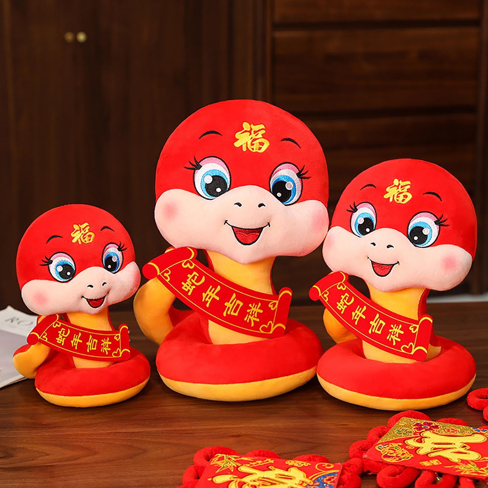 GWAAMB Chinese New Year Decorations, Chinese New Year 2025 Snake Plush
