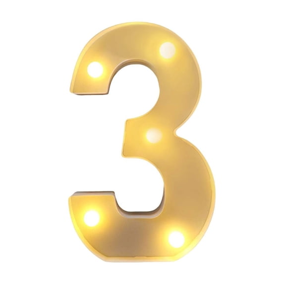 GWAAMB Marquee Light Up Numbers, Light Up Numbers for Baby Shower Anniversary, Pre-cut Foam Board Set for Birthdays Party Decor Wedding Decoration,Graduation Decor