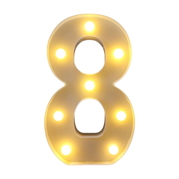 GWAAMB Marquee Light Up Numbers, Light Up Numbers for Baby Shower Anniversary, Pre-cut Foam Board Set for Birthdays Party Decor Wedding Decoration,Graduation Decor