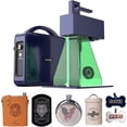 thumbnail image 1 of GWEIKE G2 Pro 30W Fiber Laser Engraver, 15000mm/s Fast Laser Engraver Machine with 3D & Deep Engraving, 150x150mm Working Area, Portable Laser Marking Machine for Jewelry, Metal, Leather, Dog Tags, 1 of 8