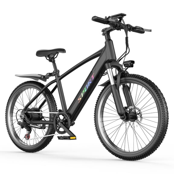 GWEIT Adult Electric Mountain Bike with Shock Absorption, UL2849 Certified Removable Lithium Battery Off-Road E-MTB, Multi Speed Pedal Assist All Terrain Electric Bicycle for Outdoor Riding