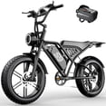 thumbnail image 1 of GWEIT Electric Bike For Adults, 750W Peak Motor 25MPH, 65 Miles Range, 20” Fat Tire E-Bike, 48V 20AH Removable Battery, Dual Disc Brake, UL2849 Electric Mountain Bike, 1 of 9