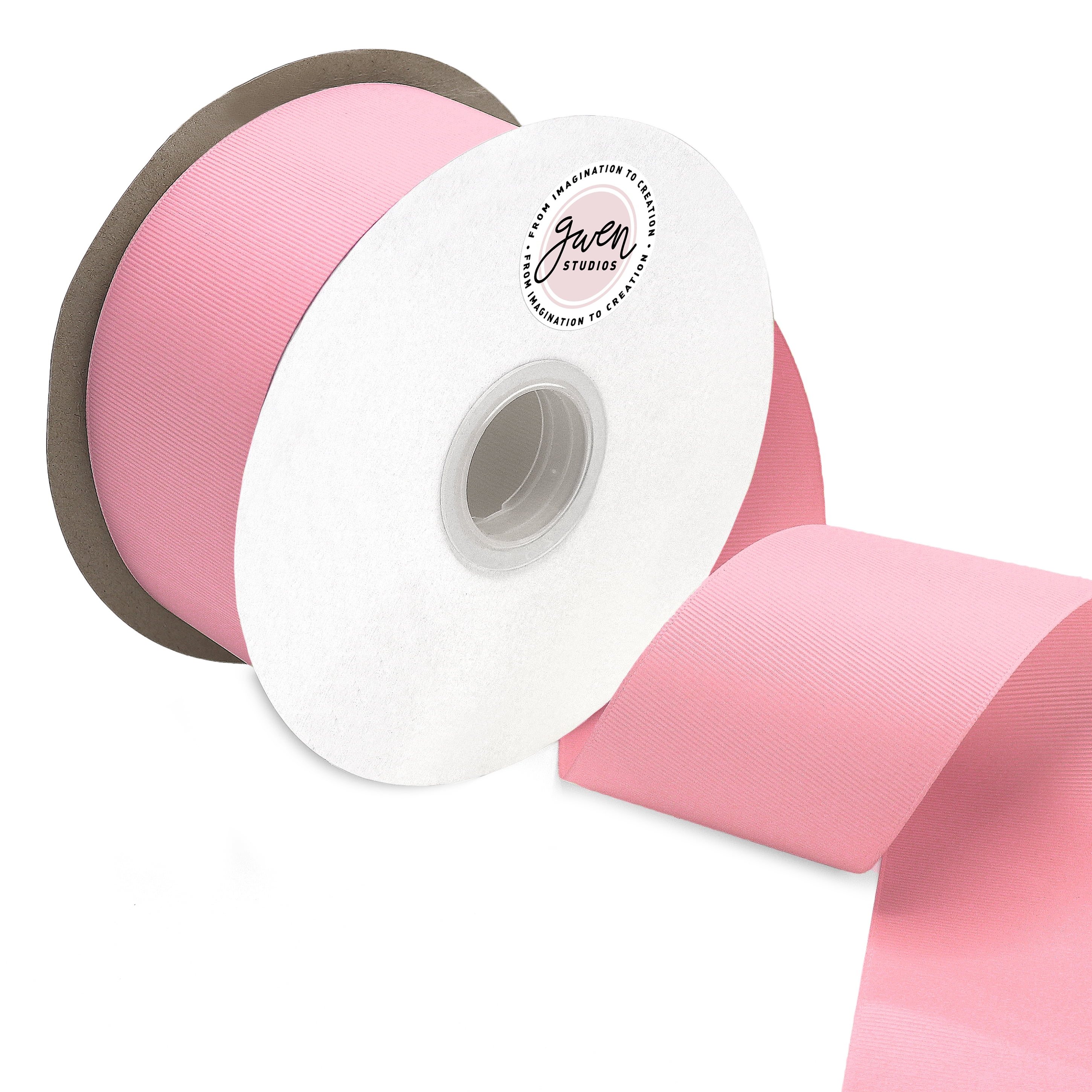 GWEN STUDIOS Grosgrain Hot Pink Polyester Ribbon, 150' x 2.5