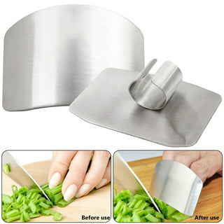 SAFEgRATE Grater Finger Guard for Cutting Vegetablesgrating with Mandoline SlicerVegetable Slicer, Stainless Steel Finger Protector for Cutting Food