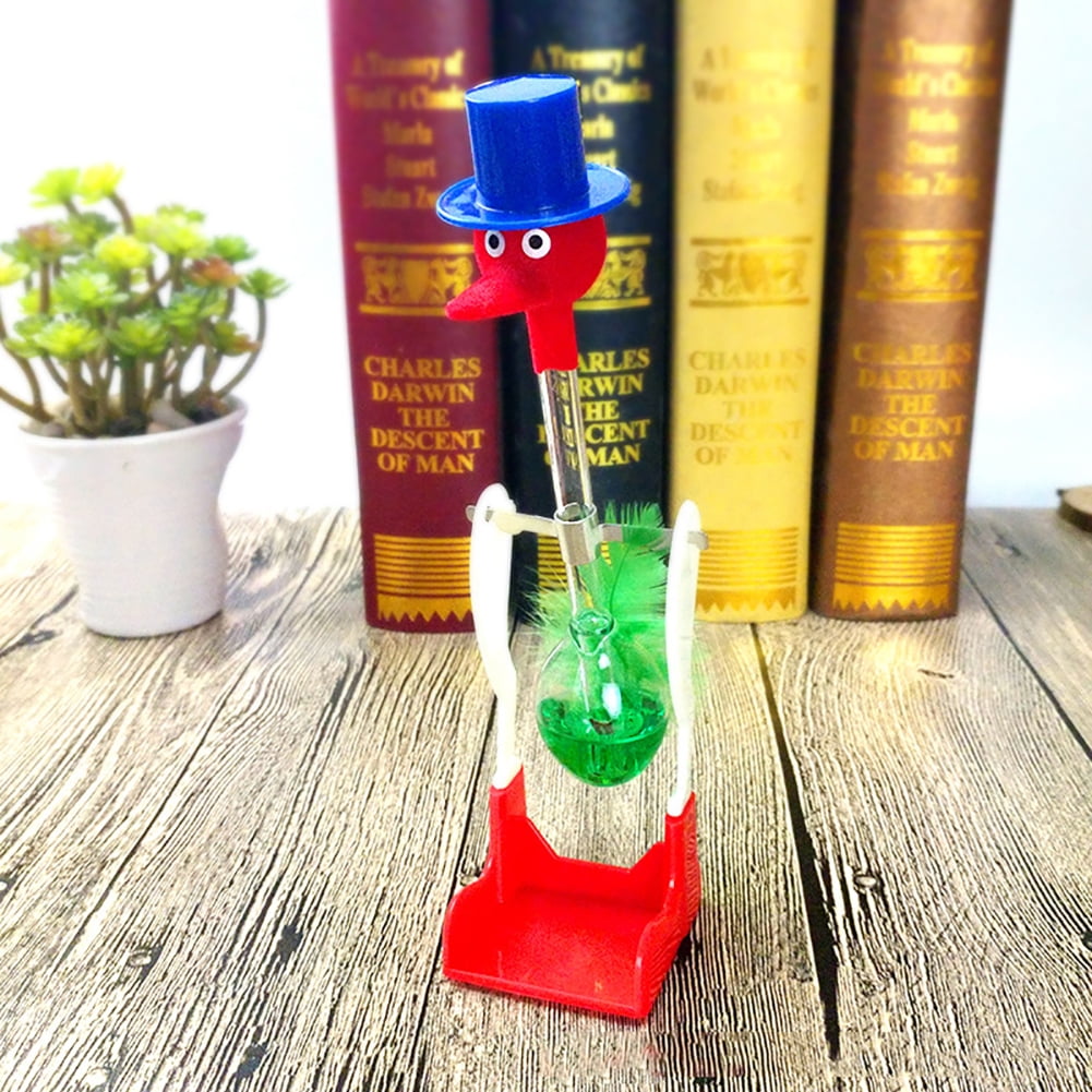 GWONG Creative Non-Stop Liquid Drinking Glass Lucky Bird Duck Bobbing ...