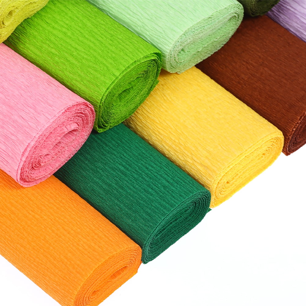 ARU 5 Sheets Daily crafts Crepe Paper Sheets for DIY Flower Making and  Wrapping (Note Mix Color, 50 x 150 cm)