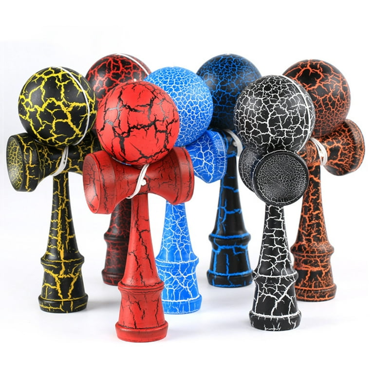 GWONG Wooden Crack Paint Kendama Juggling Ball Japanese Traditional Fidget  Sports Toy 