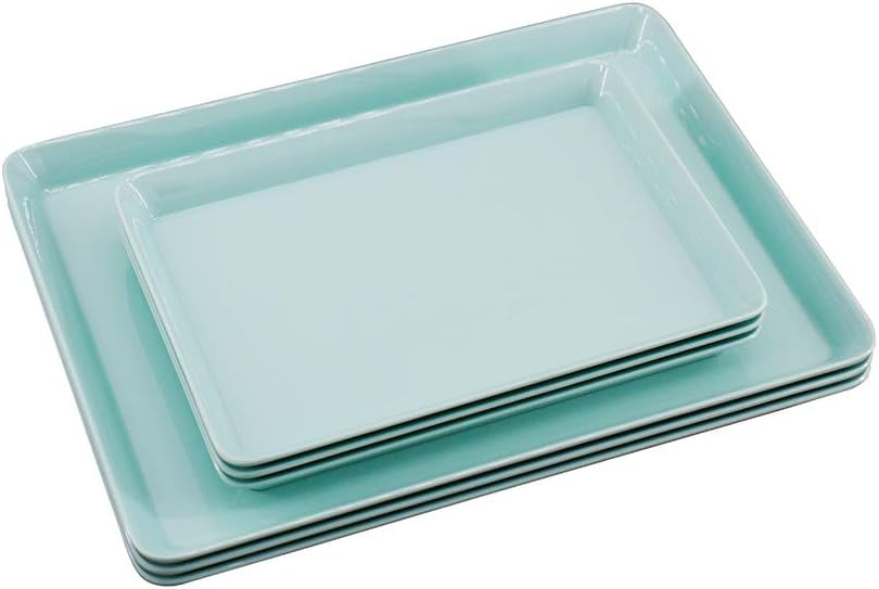 GWPP Melamine Plastic Serving Tray, Small Trays Set of 3 in 2