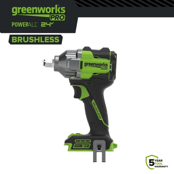 Greenworks Pro 24V 560 ft-lb Breakaway Torque 1/2" Impact Wrench, Tool Only IW5550A1