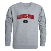 GWU Gardner Webb University Runnin' Bulldogs Mom Fleece Crewneck Pullover Sweatshirt Heather Grey Small