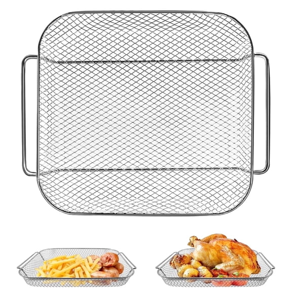 GWY Air Fryer Wire Rack, 12.5"×10.2" Steel Replacement Accessory for Lagasse Everyday 360 26 QT Extra Large Air Fryer