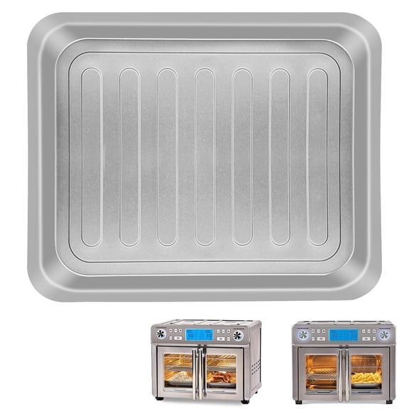GWY Air Fryer Tray for Lagasse Dual Zone 360 Oven 25 QT Extra Large, 14''12'' Steel Air Fryer Accessories Grill Pan Grill Plate Crisper Plate Replacement Parts Rack