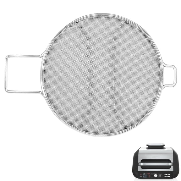 GWY Splatter Shield for Ninja Foodi IG651, Replacement Stainless Steel Splatter Screen Air Fryer Accessories for Ninja Foodi Smart XL Pro 7-in-1 Indoor Grill, IG600, IG601, IG651 Air Fryer