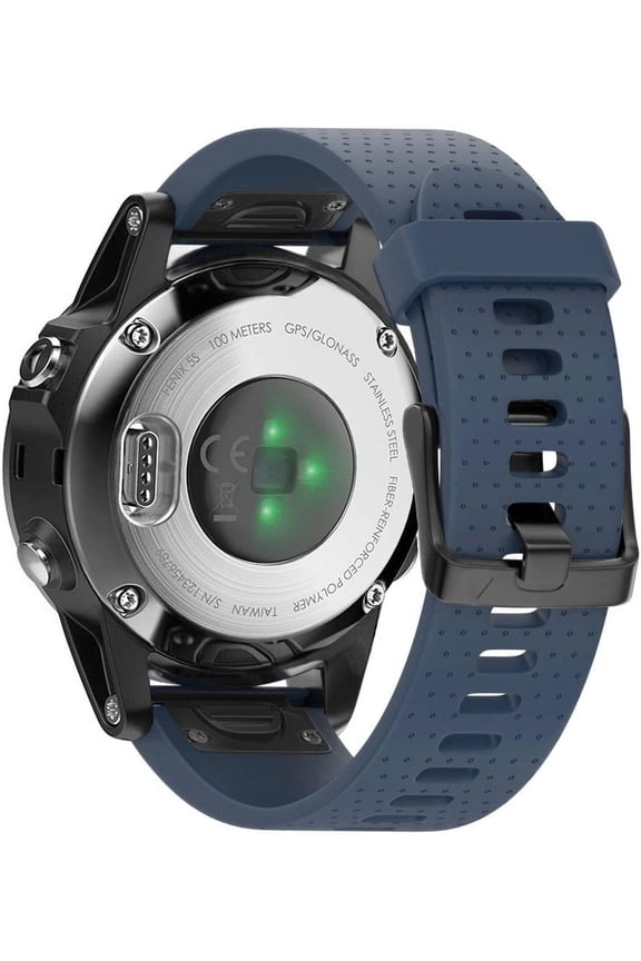 -Compatible with Fenix 5S/6S/7S Bands 20mm Easy Fit Silicone Watch Bands Replacement for Fenix 8 43mm/5S Plus/6S Pro/D2 Delta S Smartwatches(Slate)