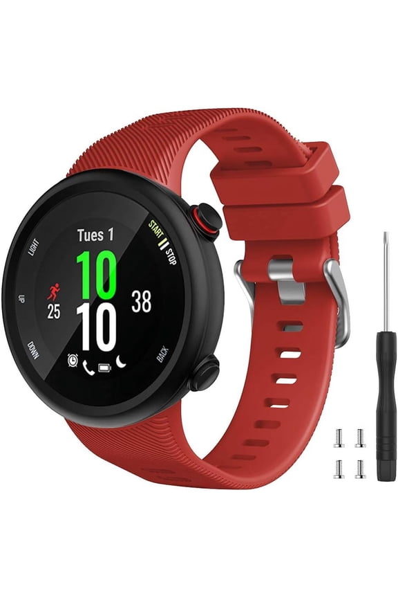 -Compatible with Garmin Forerunner 45 band, Soft Silicone Sport Replacement Watch Band, Fitness Strap Bracelet Wristband for Garmin Forerunner 45 Smartwatch