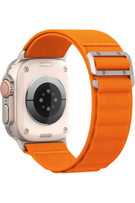 -Sport Band Compatible with Apple Watch Ultra 3/2/1 Band 49mm 46mm 45mm 44mm 42mm 41mm 40mm 38mm Men Women, Stretchy Nylon Loop Strap with G-Hook for iWatch Series Ultra 11 10 SE 9 8 7 6 5 4 3