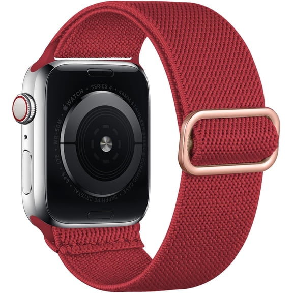 GWYYCG-Stretchy Nylon Solo Loop band Compatible with Apple Watch Band 38mm 40mm 41mm 42mm 44mm 45mm 49mm Women Men, Adjustable Braided Sport Elastic Strap Replacement Accessory Wristbands for iWatch