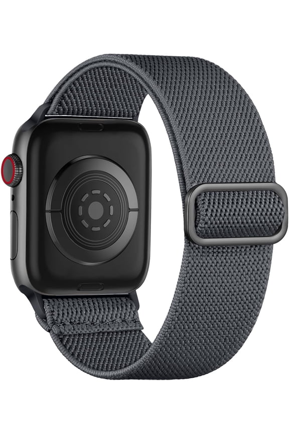 -Stretchy Solo Loop Compatible with Apple Watch Band Women Men 40mm 44mm 45mm 41mm 38mm 46mm 49mm 42mm, Soft Nylon Elastic Braided Strap for iWatch Series 11 10 9 8 7 6 5 4 3 2 1 SE Ultra