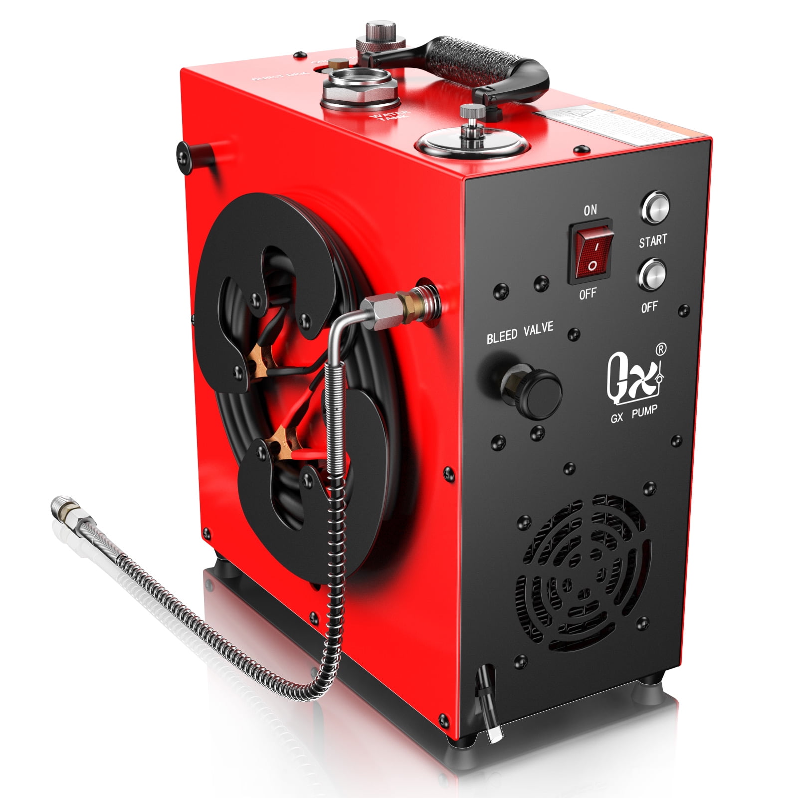 110V High-Pressure Air Compressor Electric PCP Air Pump Auto Stop  40-50L/min, SCU30